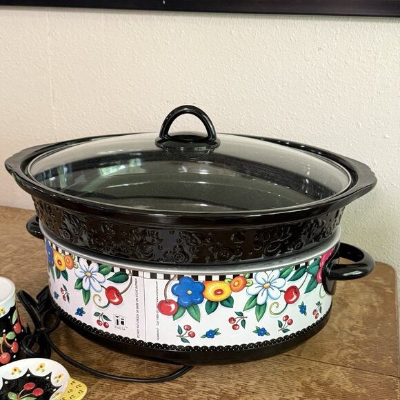 Mary Engelbreit Special Edition Rival Crock‎ Pot  6 Qt. crockpot EUC Rare - Picture 13 of 13